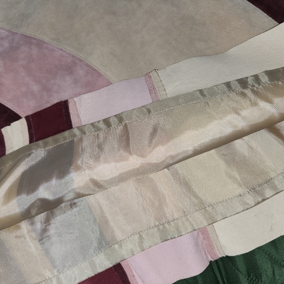 Vintage John Paul Richard's multicolored suede skirt - Picture 8 of 9
